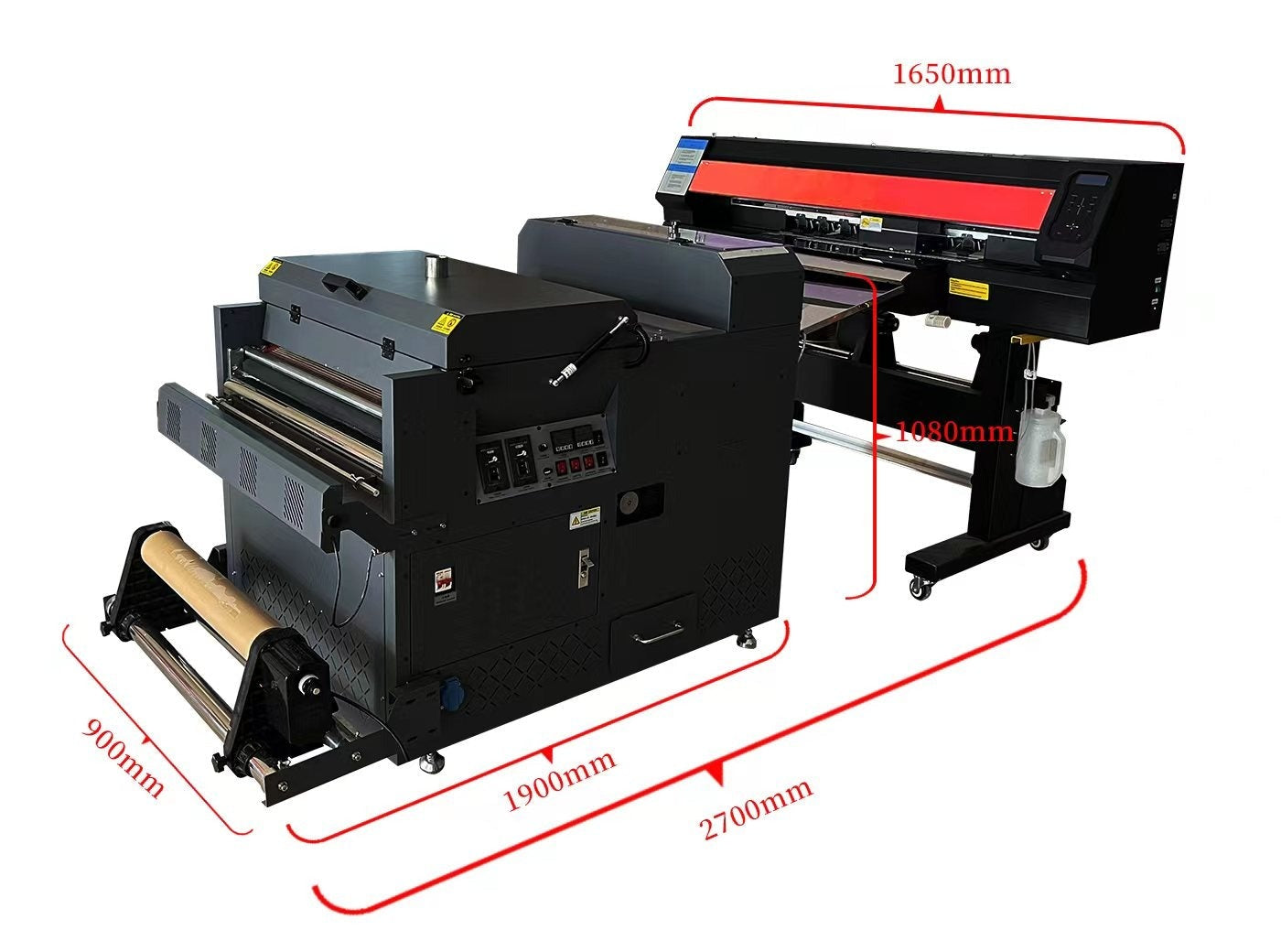 The Vector 224 DTF printing system is an automated print, powder and curing machine used to create direct to film transfers.